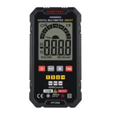 Medidor digital Habotest HT125A, Multímetro universal, Tensión CC/CA, Frecuencias, Diodos, Resistencias, True RMS, Prueba en tiempo real, NCV, Negro