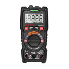 Habotest HT113C Medidor digital, Multímetro universal, Voltaje CC/CA, Corriente CC/CA, Frecuencias, Capacitancia, Diodos, Resistencias, True RMS, Linterna de prueba en vivo, NCV, Negro