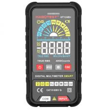 Habotest HT112A Medidor digital, multímetro, verdadero valor eficaz, NCV, pantalla LCD, negro