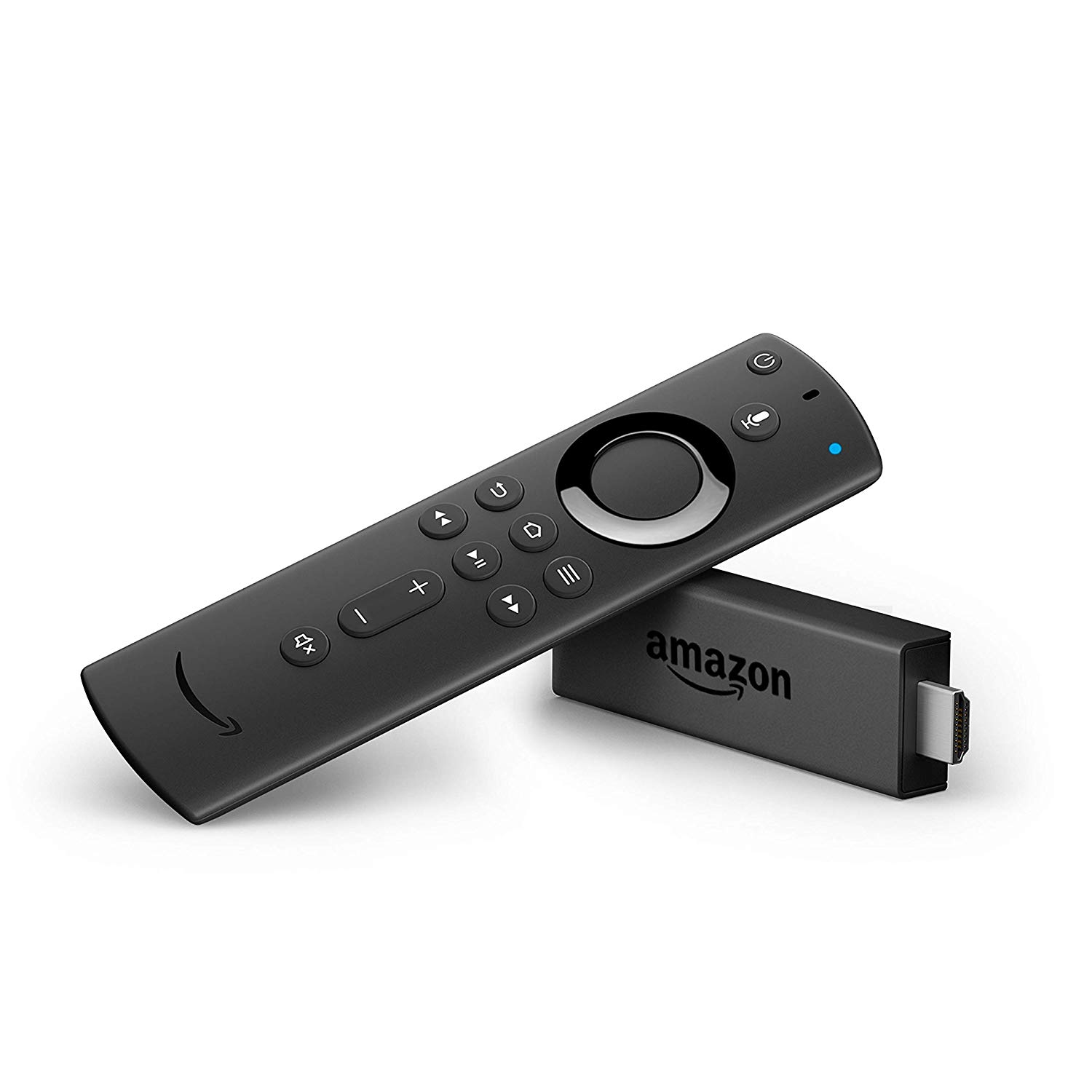 Amazon Fire TV Stick y un mando a distancia