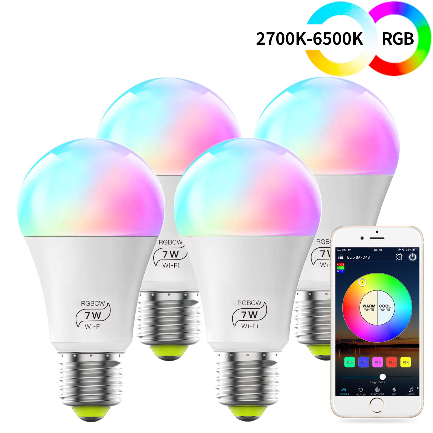 Lámpara WiFi inteligente HaoDeng