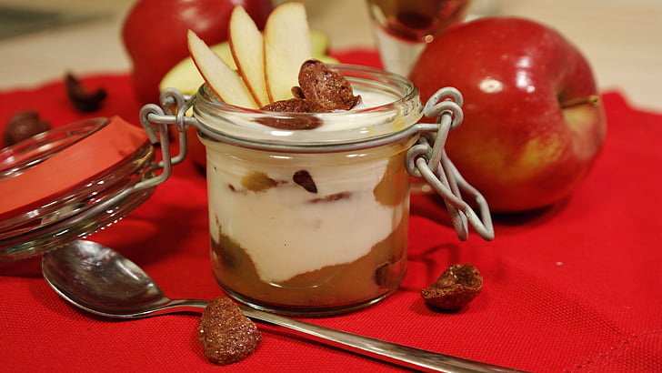 preparación de yogur