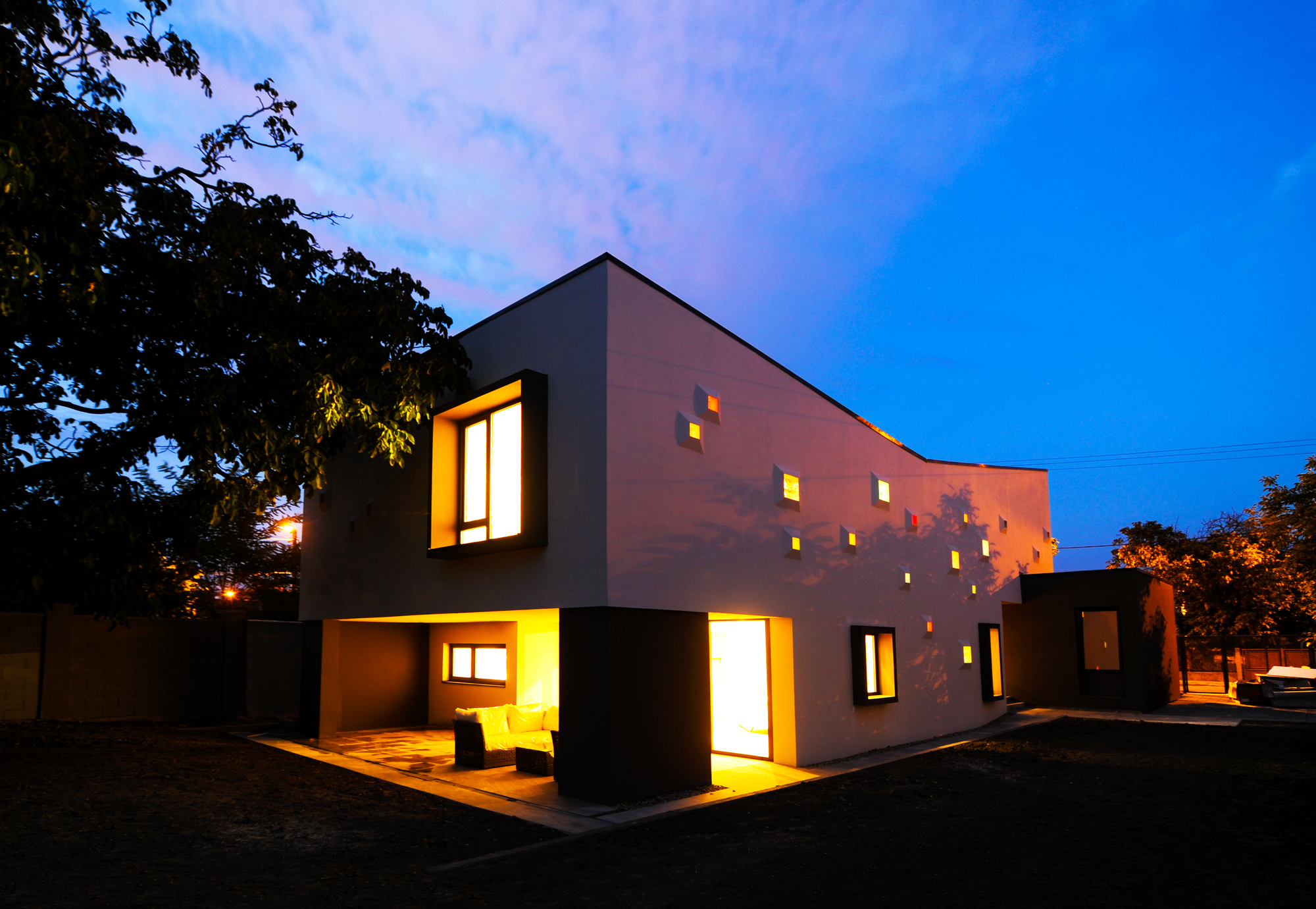 Una casa iluminada