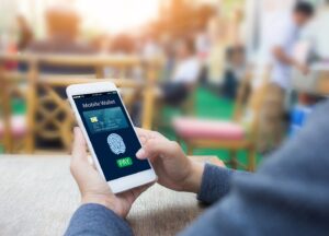 Billetera móvil en un teléfono inteligente